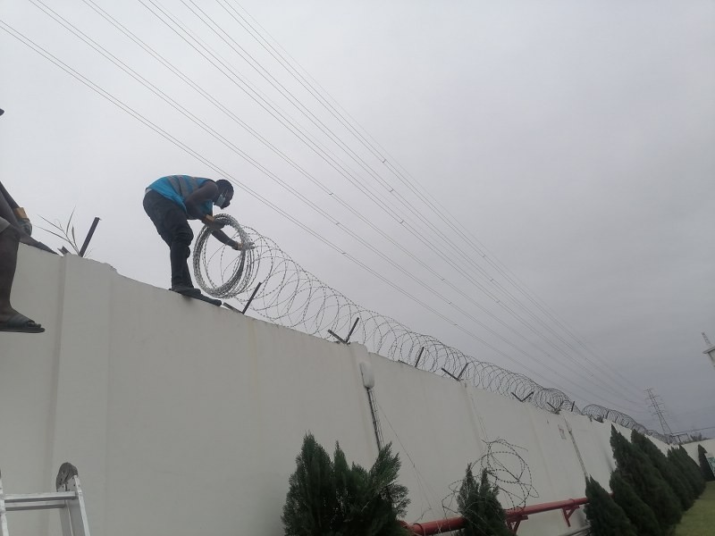 Razor Wire Fence Installation